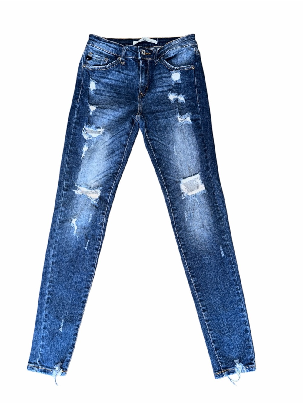 KanCan Medium Blue Distressed Skinny Jeans